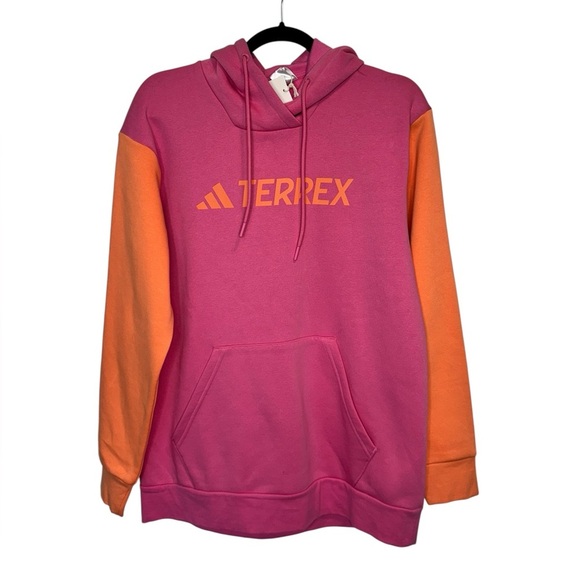 Adidas Terrex Colorblock Hoodie Pink - Picture 2 of 12